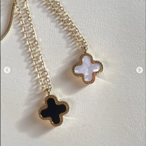 Double Sided Clover Pendent
