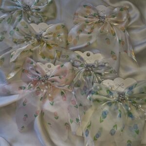 Tulip Printed Bows