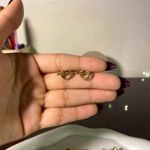 Rope Heart Studs