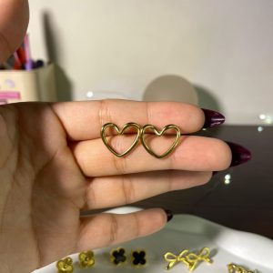 Hollow Heart Studs