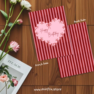 Couquette Birthday Card