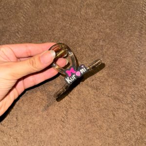 Black Kuromi Claw Clip