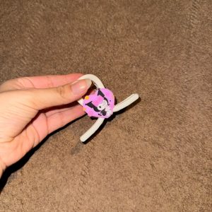 White Kuromi Claw Clip
