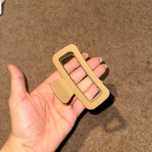 Beige Claw Clip