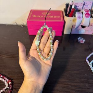 Beaded Phone Charm (Green)